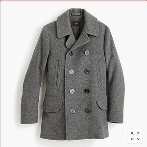 J Crew Dock Peacoat, Gray